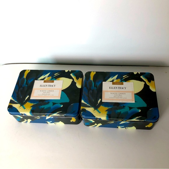 Ellen Tracy Bath Gift Set WHITE AMBER - Picture 3 of 5